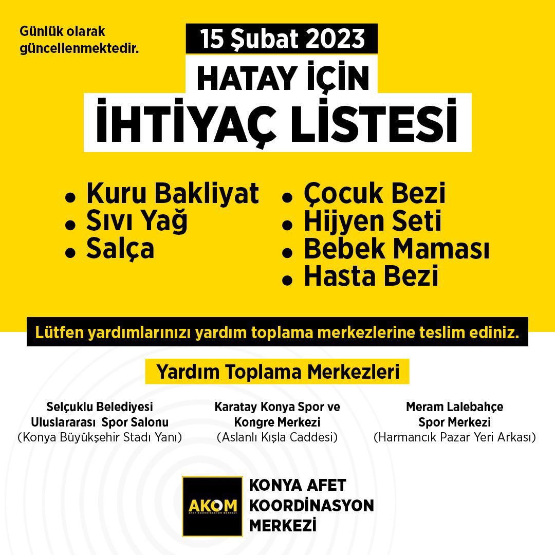 dundarbey42's tweet photo. #deprem #Konya https://t.co/QmFhcs1F4R