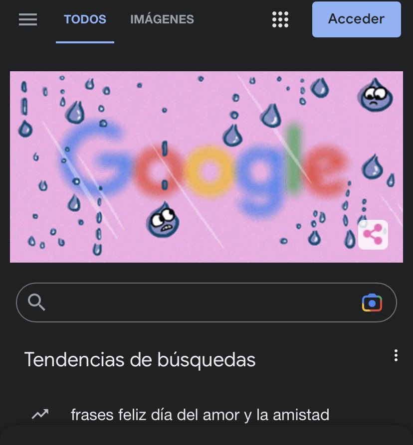 anonzapata's tweet photo. Google el día de hoy se puso muy alburero, es el día de ver gotas. https://t.co/p3eta2vZFb