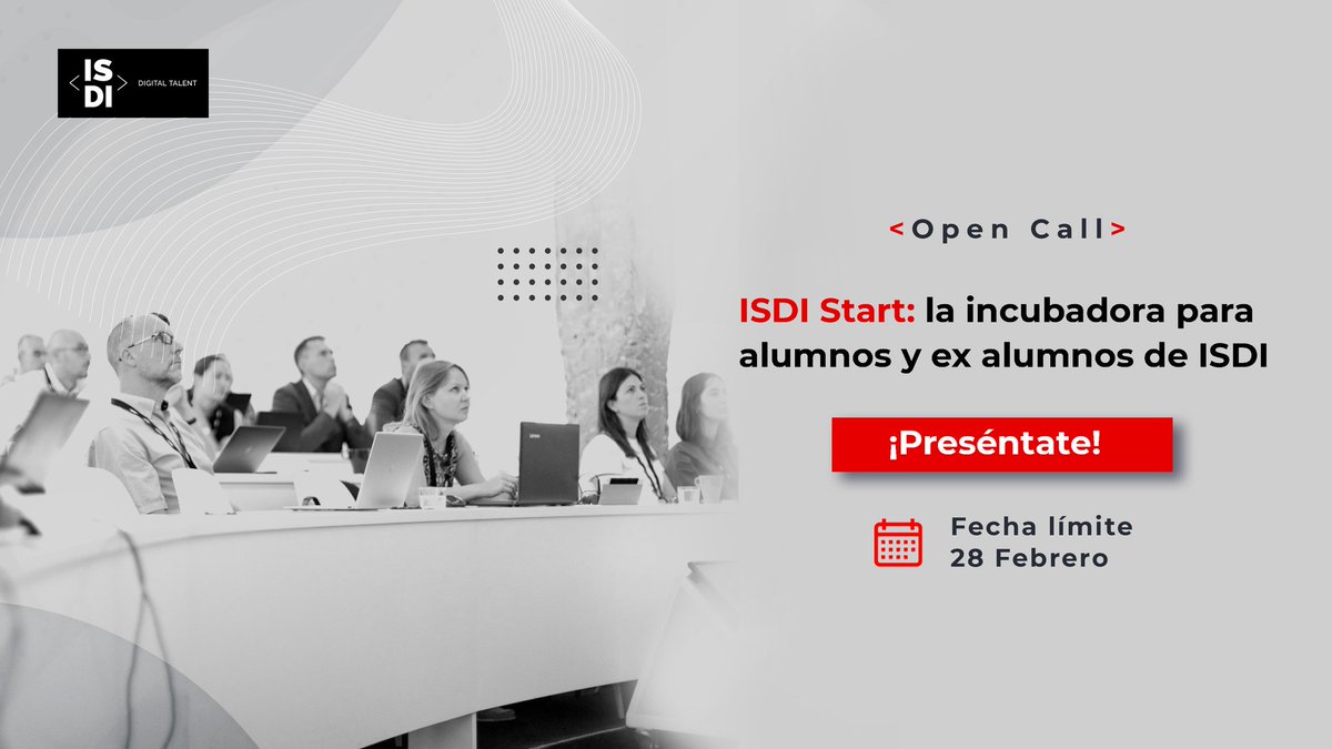 ISDI_edu's tweet image. 📢 #OpenCall ALERT! Si eres parte de #ISDI como alumno o alumni y tienes una idea o #startup que quieres llevar al siguiente nivel... esta es tu oportunidad: ¡hemos abierto nueva convocatoria! 🚀 Infórmate ya aquí: accelerator.isdi.education/isdistart/

#TheWorldISDIgital