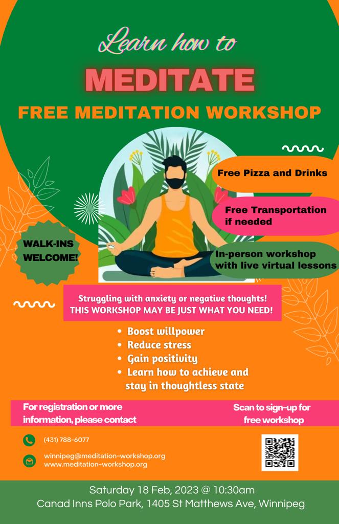 MeditationEvent's tweet photo. Learn how to MEDITATE   --  Free Meditation Workshop
Register Now :-  https://t.co/cG4FMsq7lE https://t.co/2xBf7S2zMw