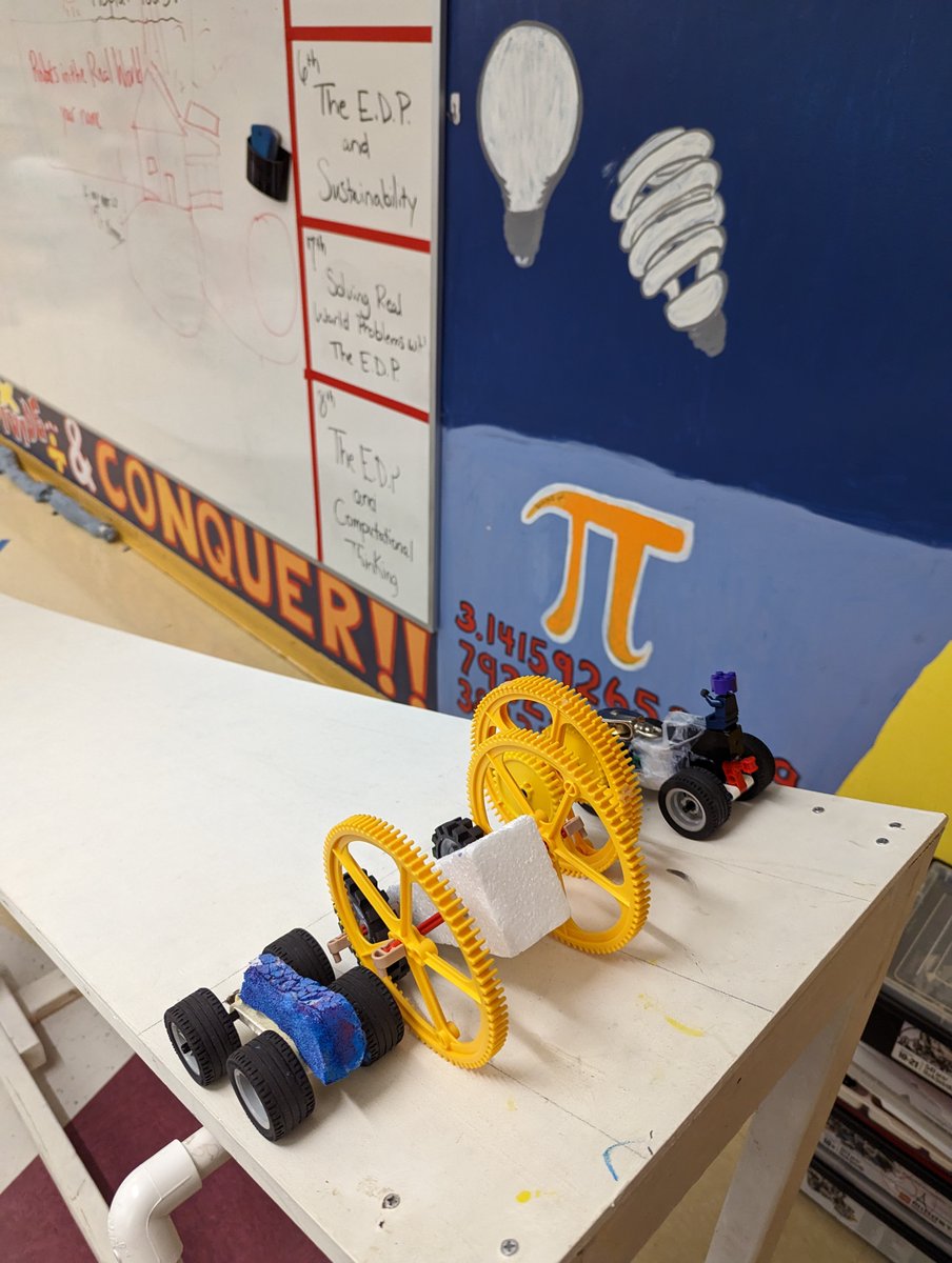mmstechteach's tweet photo. Students used what they learned about simple machines, aerodynamics, weight and length of a vehicle to develop great prototypes! The best part was watching the ITERATIVE process in action and students learning from their failures!!! #CGmmsSTEM #WeAreCedarGrove @CGMMSPRINCIPAL https://t.co/SpUPlUdaK1