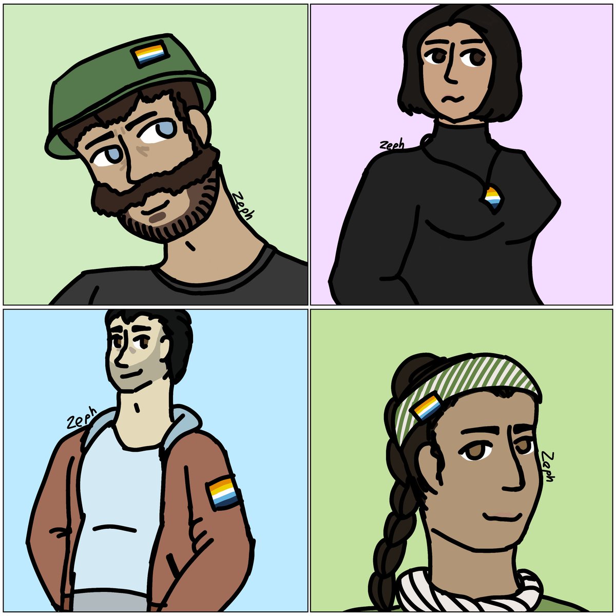 ChocoRavenclaw's tweet photo. Finally! For valentines..
Four aroace characters! All based off of my own headcannons and all hold a special place in my heart.
#CaptainPrice #valeriagarza #nikolaiCoD #farahCod https://t.co/LyyAwGlwwl