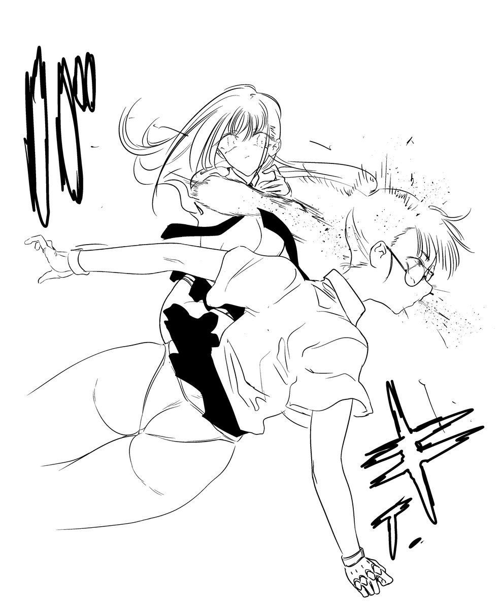 暴力風紀委員とバトルするやんきー
果たして勝つことはできるのか 