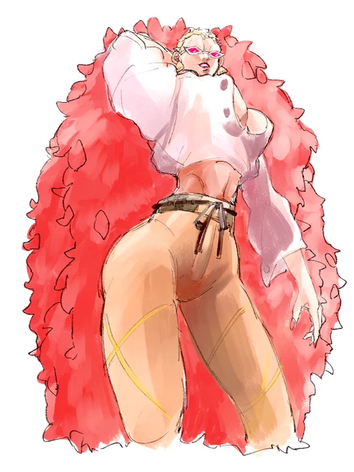 昔のイラスト整理してたらお気に入りイマジナリーにょドフがあったので 