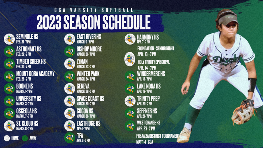 CCA_Ducks's tweet photo. Spring is in the air, which means it's CCA Softball season. Come cheer for your DUCKS by purchasing your tickets today on our GoFan page. LET'S GO DUCKS!! https://t.co/U84glgePu4