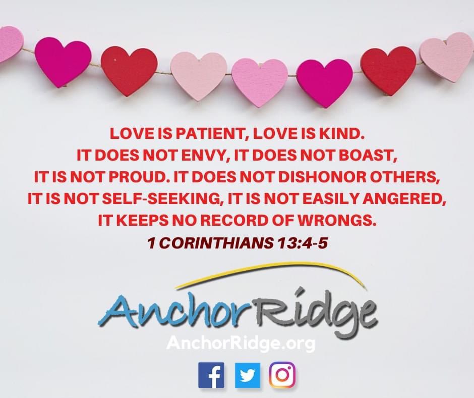 Happy Valentine's Day from all all your friends at Anchor Ridge!!
.
AnchorRidge.org
(800) 722-8714
.
#Love #AnchorRidge #AppalachianMissions #ValentinesDay #Missions
