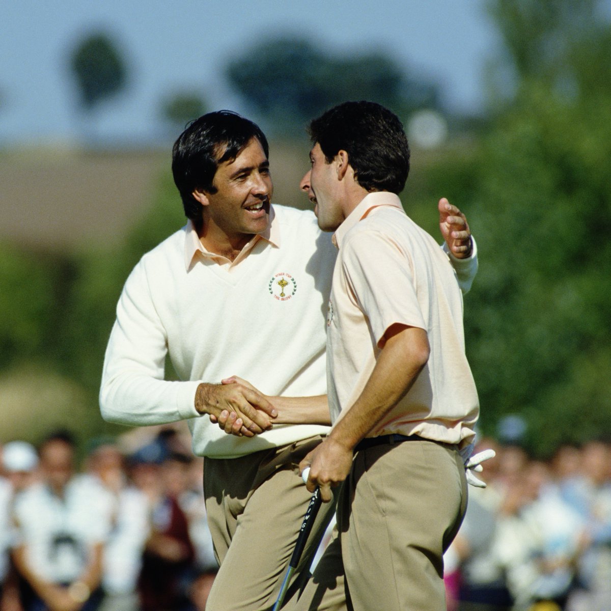 RyderCupEurope's tweet photo. A partnership like no other 🇪🇸

Seve🤝José https://t.co/xea5hLuxRu