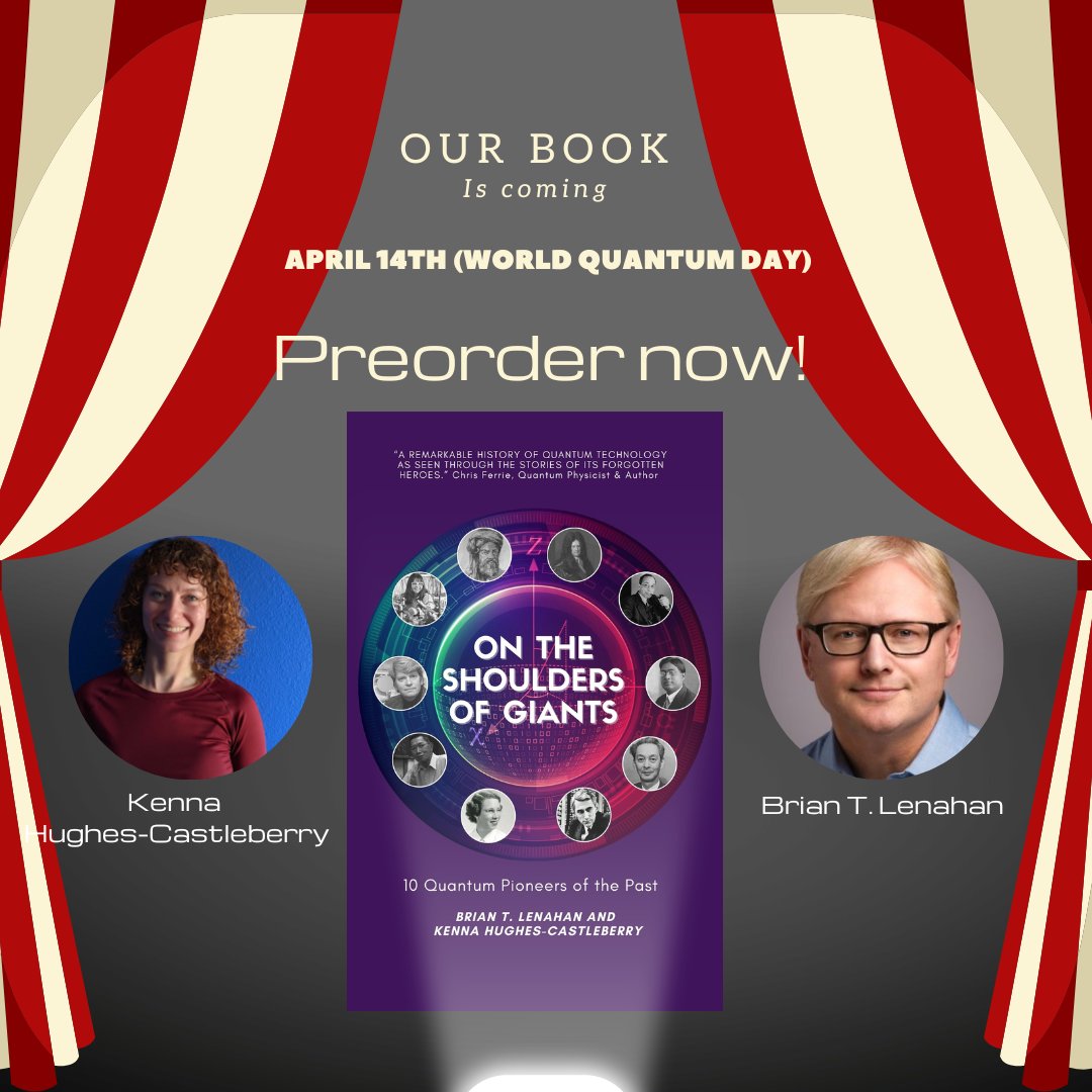 My latest book, "On the Shoulder of Giants," will discuss many of the unsung heroes (many from non-white male backgrounds) within #quantumphysics, including #scientists who have yet to be discovered and adopted by mainstream society.
Preorder here:  amazon.com/Shoulders-Gian…