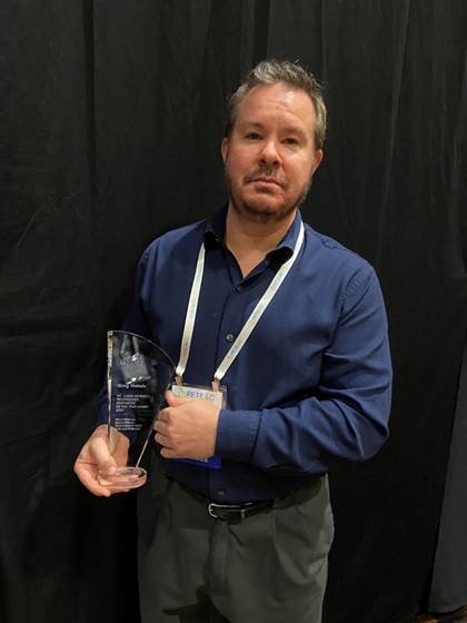 ccacharter's tweet photo. The #CCAFamily congratulates #CCA’s #edio Proj Mgr Greg Natale for winning @peteandc's '23 Dr. Laura Hummell Tech Innovator of the Year award. Mr. Natale was recognized for developing student/teacher edio dashboards to better serve students/families/teachers. #CCAProud #TeamCCA https://t.co/zTdHRftX3z