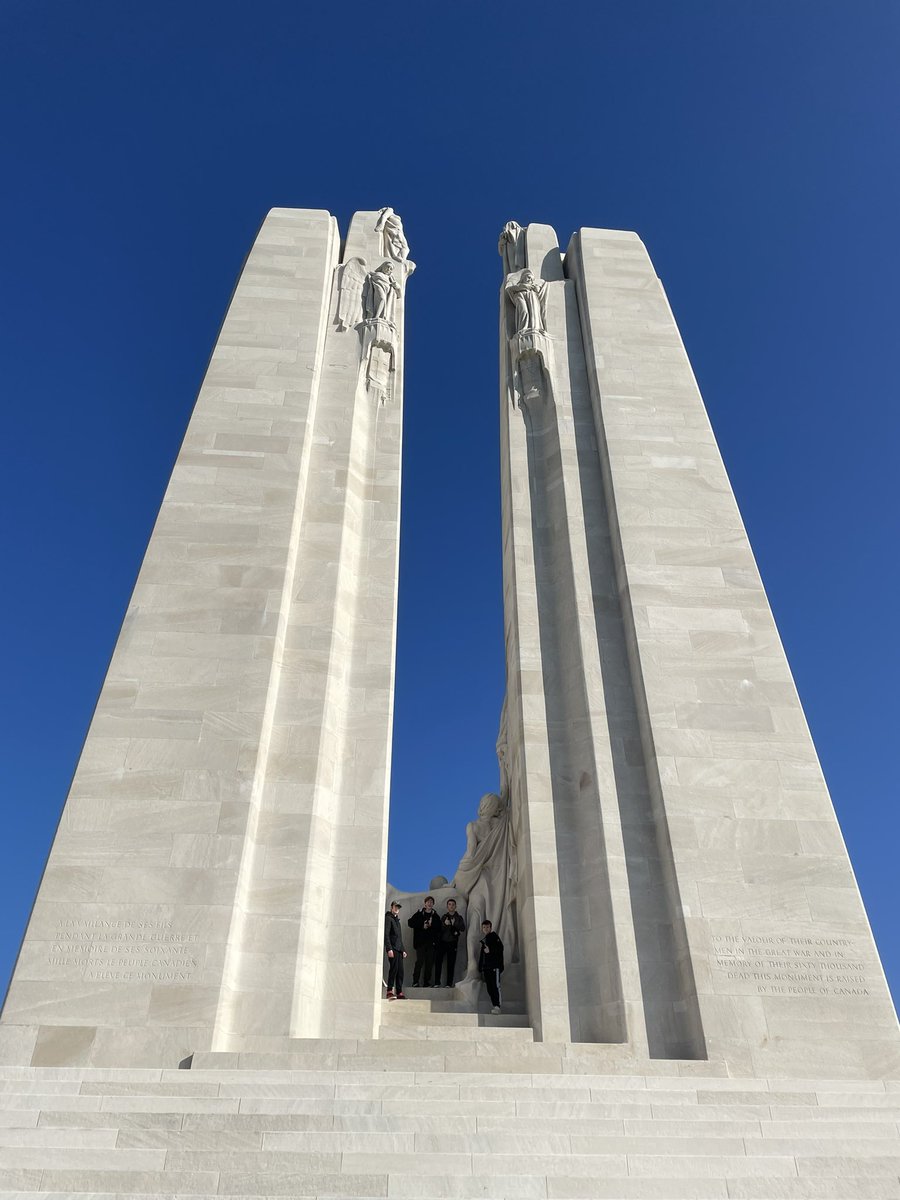 PerinsHums's tweet photo. Final stop of the day the spectacular Vimy Ridge... https://t.co/TucoeIb1Er