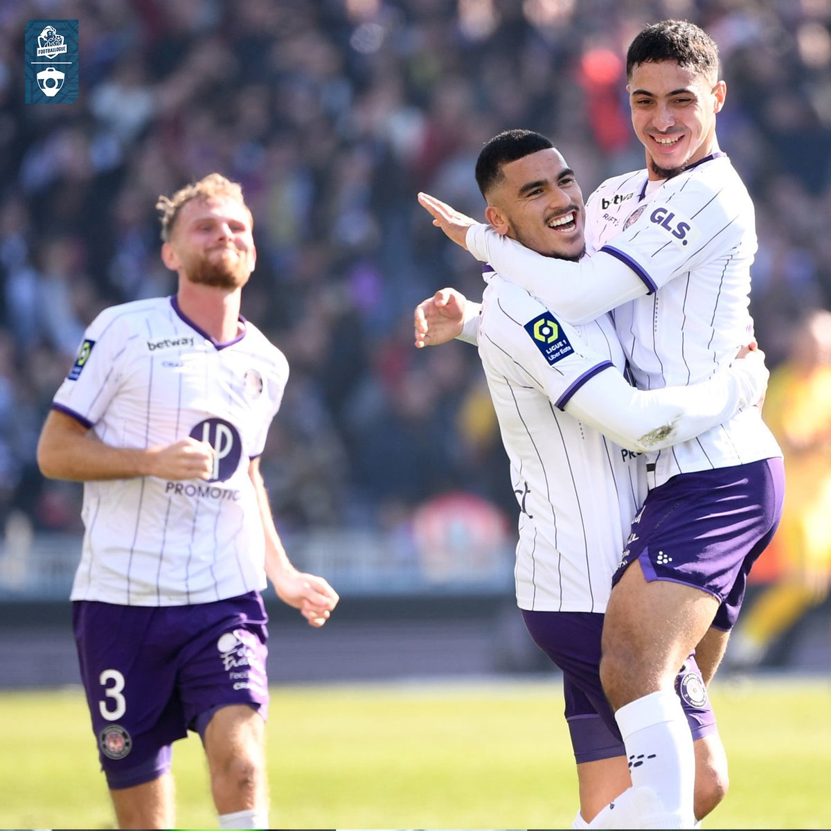 Footballogue's tweet photo. Le TFC a la meilleure moyenne de buts inscrits par match en 2023 dans le Top 5 européen 🔥 💜

1. Toulouse 3,00 (30 buts en 10 matchs)

2. Dortmund 2.83 (17⚽ 6🎯)

3. Atalanta 2.67 (24⚽ 9🎯)

4. Monaco 2.62 (21⚽ 8🎯)

5. Brighton 2.57 (18⚽ 7🎯)

6. Wolfsbourg 2.5 (15⚽ 6🎯) https://t.co/MBa8pZJK7j