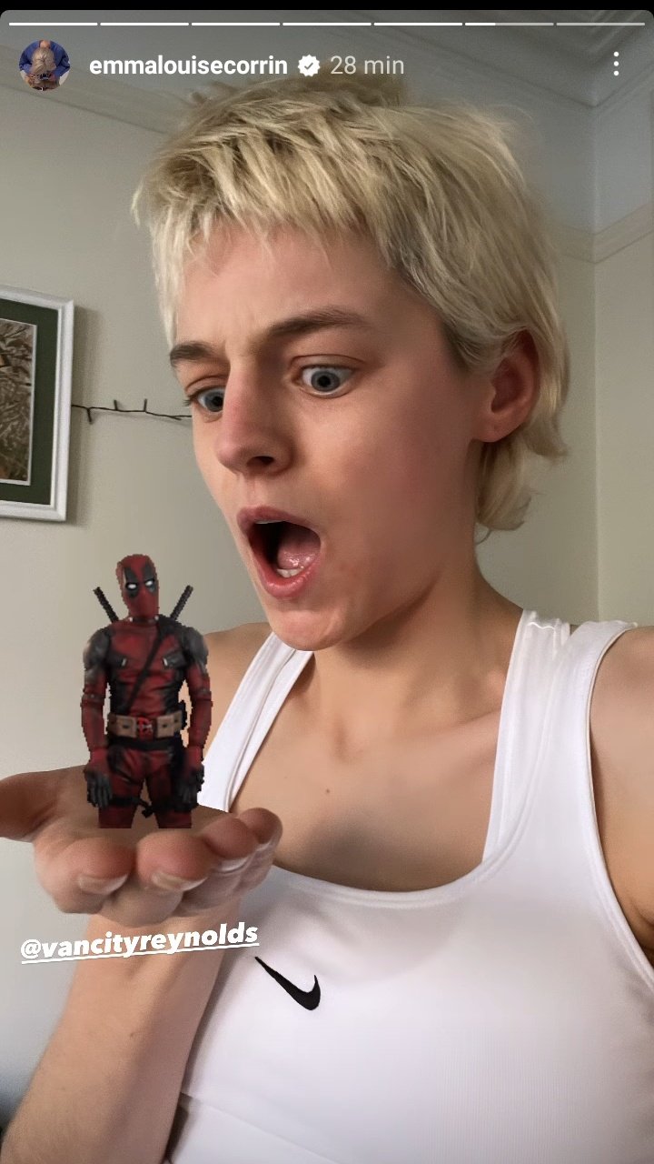 Marvel News on X: Pelo Instagram, Emma Corrin reagiu a notícia e ainda  compartilhou a matéria informando que interpretará a vilã de DEADPOOL 3.   / X