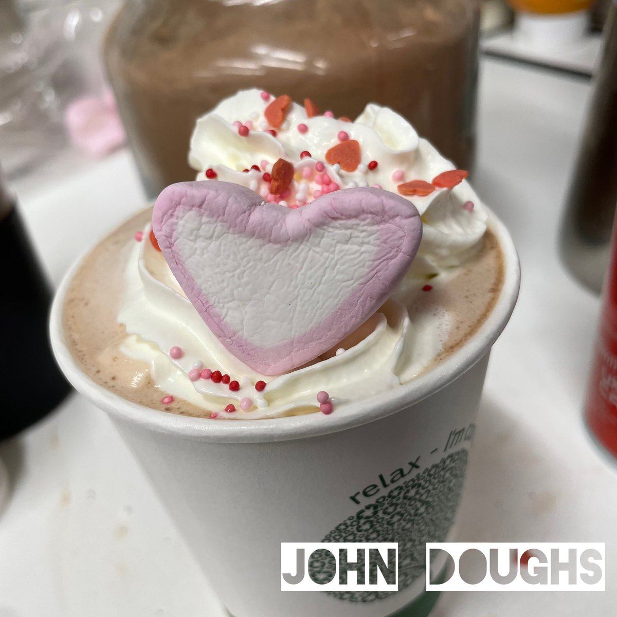 JohnDoughs's tweet photo. Spreading the love this valentines one hot chocolate at a time 😍
#happyvalentinesday #hotchocolatetime https://t.co/W2aNtRCikL