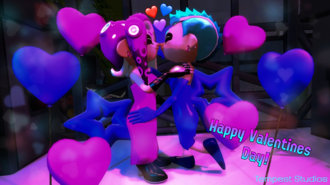TempestEmpress's tweet photo. 'A Heartfelt Splatfest'
Decided to make a Gmod poster as a Valentine's Day gift for my boyfriend using our in-game Splatoon 3 Characters. My bf's is the octoling, and mine is the inkling!
#gmod #art #splatoonoc #splatoon3 #ValentinesDay2023 #TempestStudios https://t.co/6lI7WPXXMF