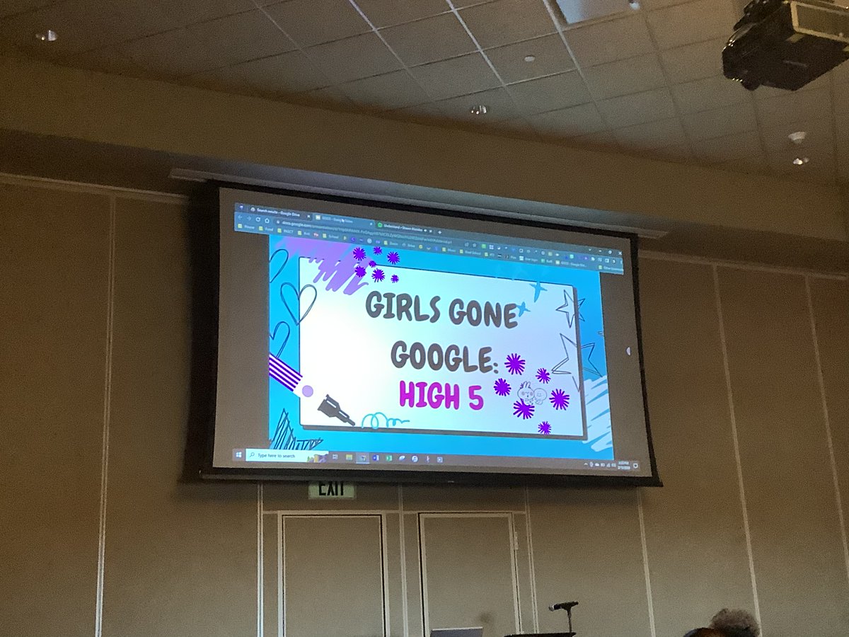 TaraLM1999's tweet photo. These ladies never disappoint! Entertaining and informative!  Thank you Google Girls! @kerinteach @APHalcottMS #peteandc https://t.co/eJrOeN44B1