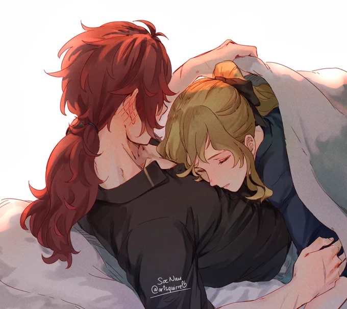 someone comes back from work and just goes straight to sleep#Jealuc #genshinimpact 