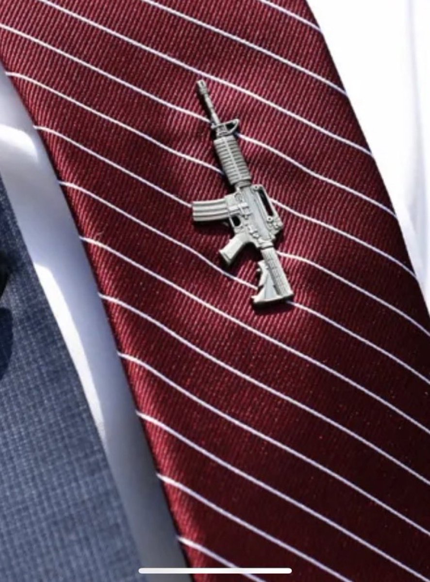 Last week, some Republican members of Congress wore these AR-15 lapel pins handed out by Congressman Andrew Clyde, who has a $25 million stake in a company that makes assault rifles. Gun violence is the leading cause of death among children and teens in America.