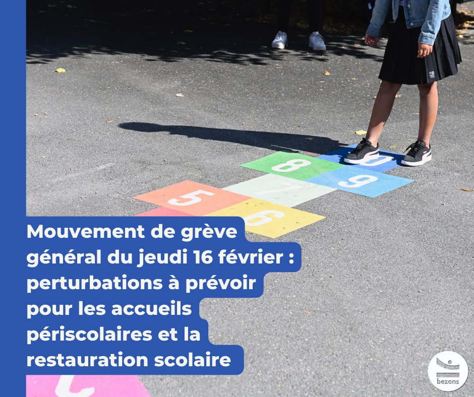 villedebezons's tweet photo. [Education 🔴]

Un préavis de grève national a été déposé pour le jeudi 16 février 2023. 

Retrouvez le tableau finalisé des pertubations école par école 👉 https://t.co/kZrnLihRUE https://t.co/pyLQqcpGoT