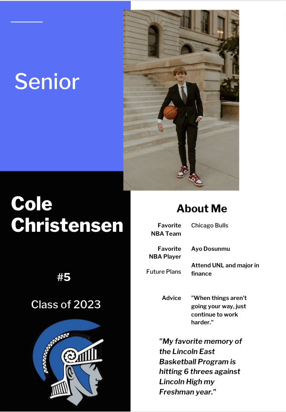 EastHighBball's tweet photo. Senior Spotlight - #5 Cole Christensen https://t.co/4DYDLE2x3c