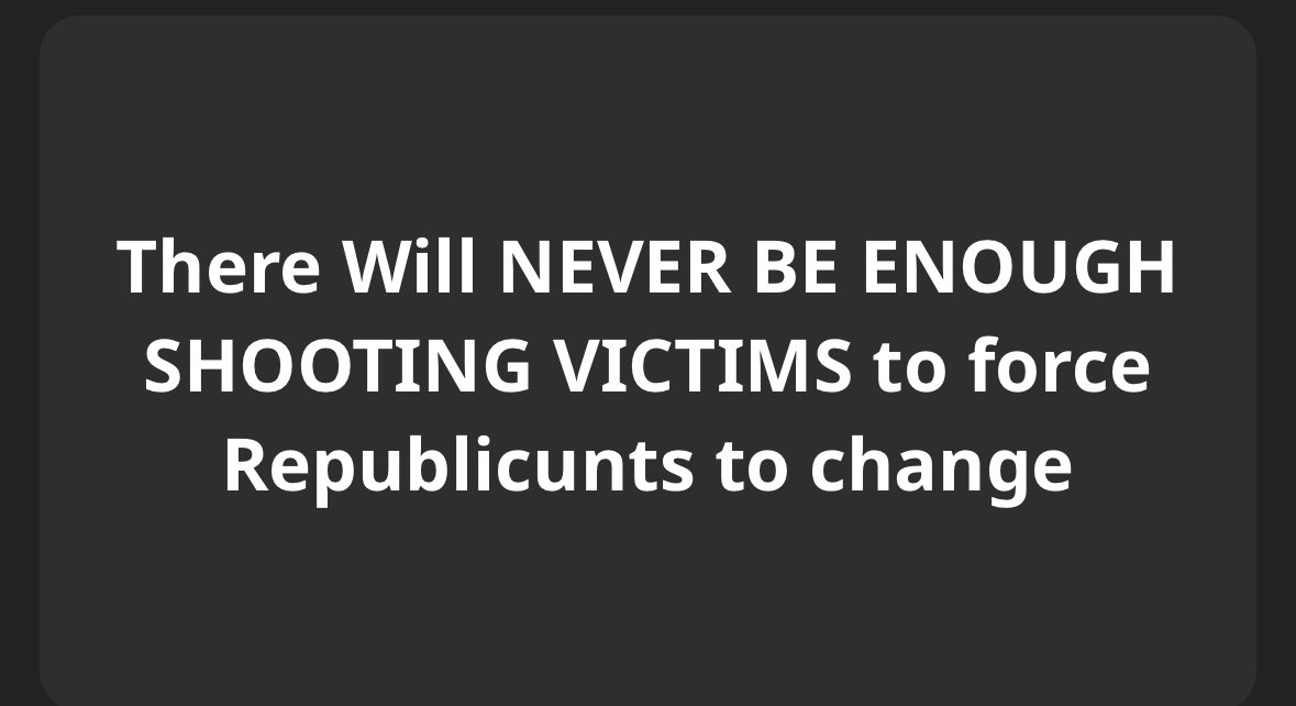 The Republican party does not care.

They've demonstrated this catastrophe after painful catastrophe.

#DemsForThePeople #StopGOPLies #DyingForGunSafety #DemCast
