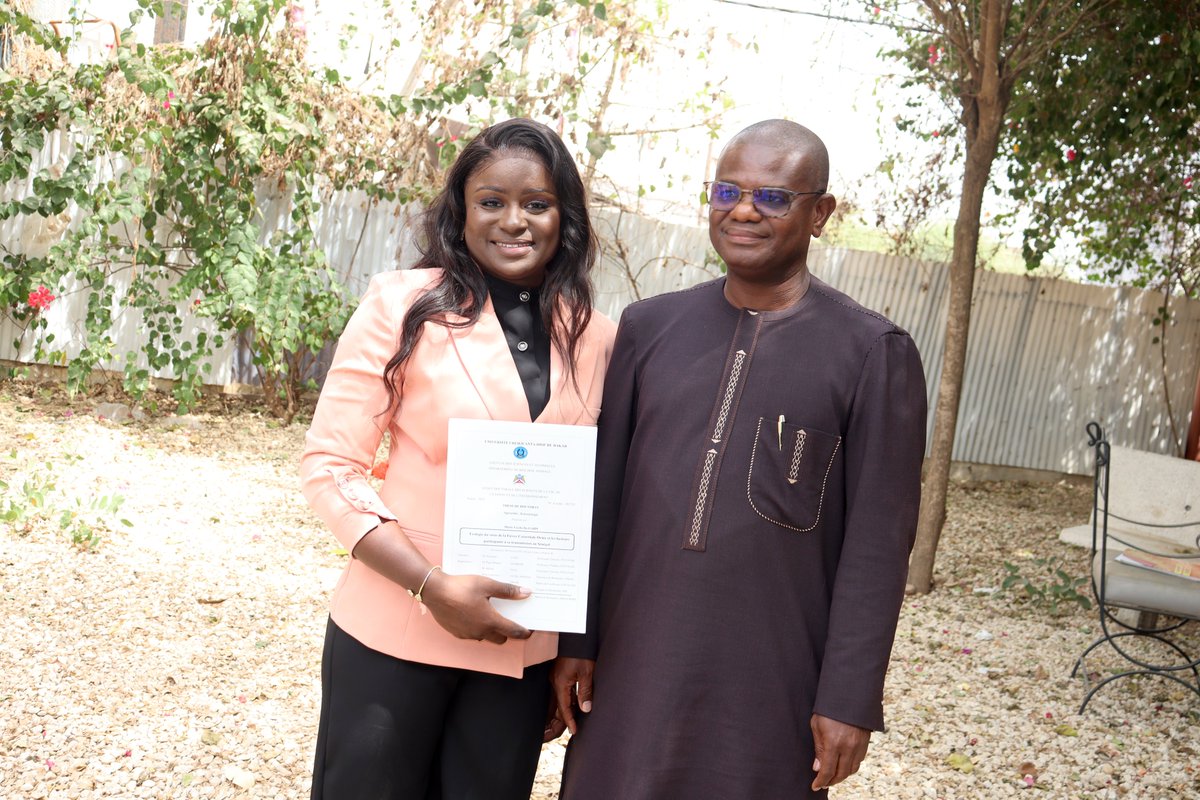 MomarTallaSeck1's tweet photo. February 08, 2023, PHD thesis defense in entomology by my student Mrs. Marie Cicille B G Ndiaye.
Congratulations Dr Marie Cicille
#Entomology 
#PhD https://t.co/4pjOtN2SFl