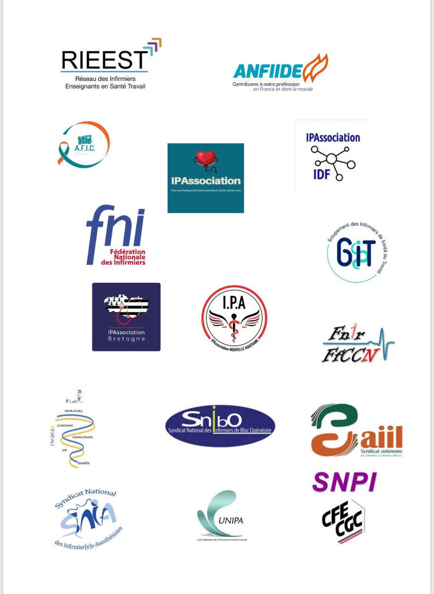 jc_boyer's tweet photo. 50 organisations infirmières demandent " la reconnaissance du statuts d'auxiliaire médical en pratique avancée pour les spécialités infirmières [...] Et le retrait immédiat [des] mesures transitoires des infirmiers de bloc opératoire" #unaibode #ibode #InfirmierspasTrouffions https://t.co/WxwX0XSwbi