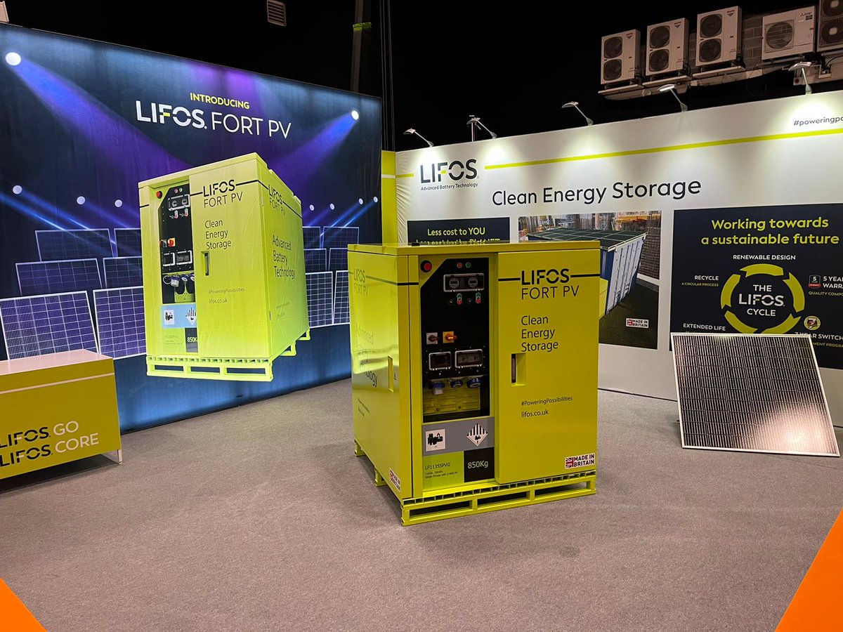 lifosbattery's tweet photo. Thanks for a great few days at the @ExecHireShow last week. 
Introducing the LIFOS FORT PV to the hire market 
#Lifos #ExecHireShow23 #Hire #Solar https://t.co/NtRMrzjZeX