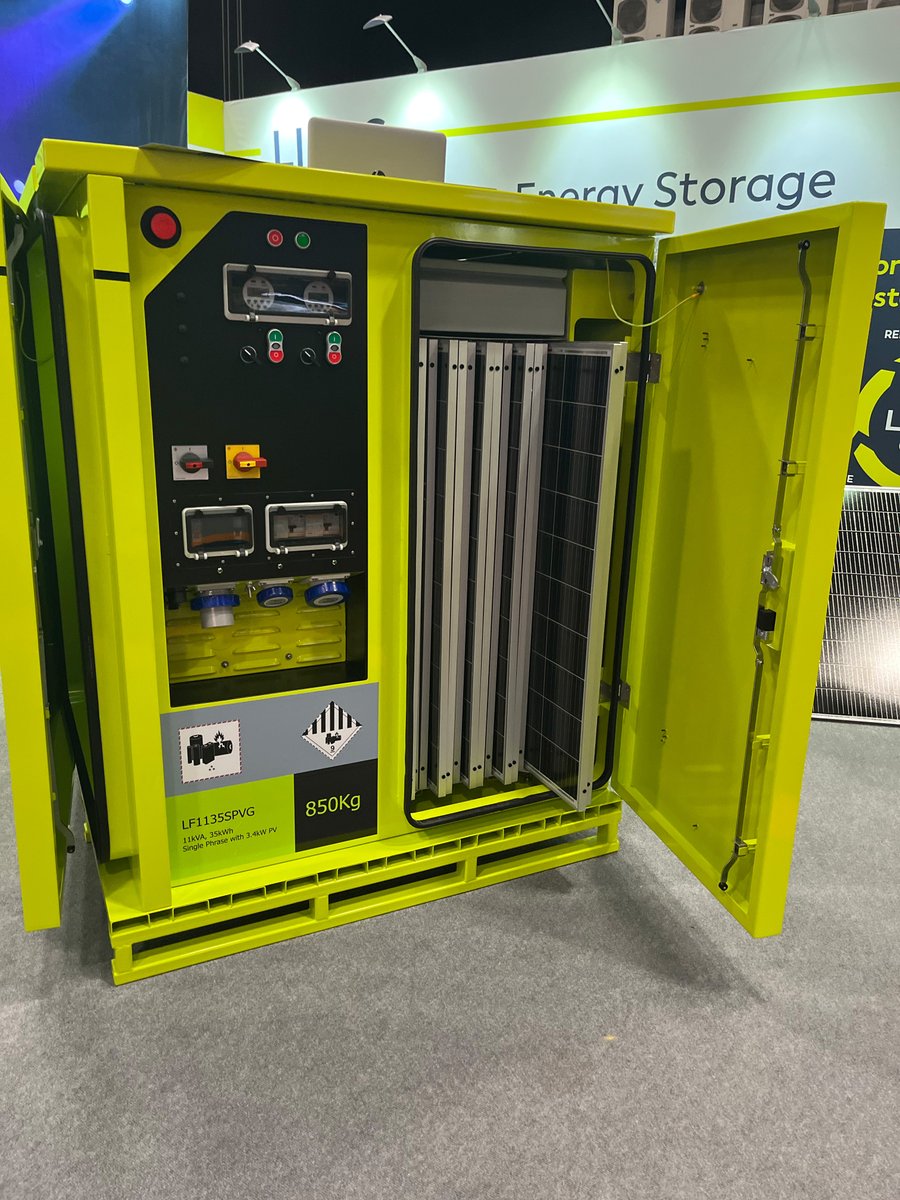 lifosbattery's tweet photo. Thanks for a great few days at the @ExecHireShow last week. 
Introducing the LIFOS FORT PV to the hire market 
#Lifos #ExecHireShow23 #Hire #Solar https://t.co/NtRMrzjZeX