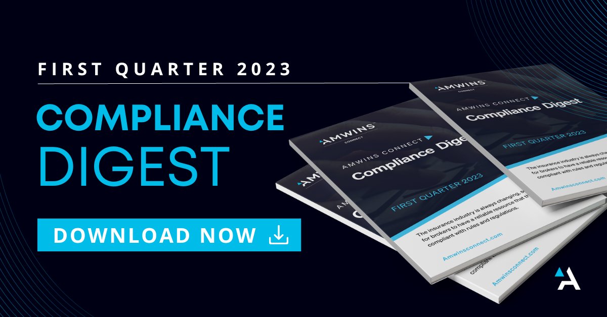AmwinsConnect's tweet photo. We’re excited to offer a new quarterly Compliance Digest (https://t.co/9sOxigElGW) to help brokers stay on top of evolving compliance issues. Download yours today!

#insurance #employeebenefits #compliance #healthinsurance https://t.co/RYFsG8dz8M