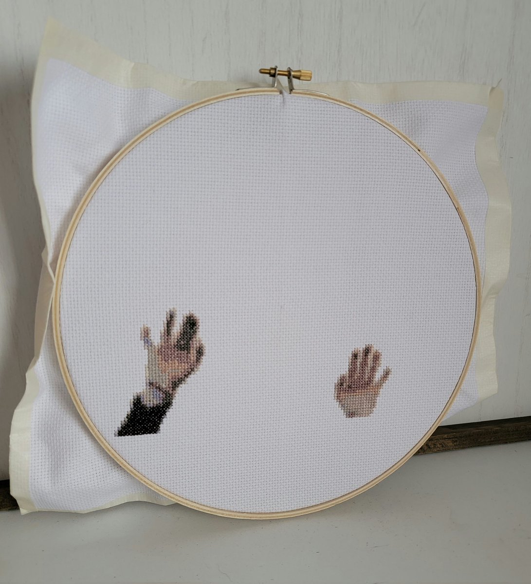 army_mellissa's tweet photo. This is the cross stitch I finished this weekend. If you know, you know. 

I will have this pattern up in the shop later this week. I've been giggling about it every time I pass it. https://t.co/ay3RfkBsmc