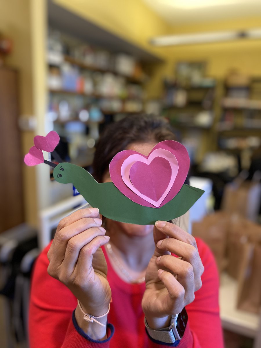ConcordLibrary's tweet photo. Happy Valentine’s Day! Is something in the universe telling you to go screen-free today? Stop by #FowlerBranch for a kit to make your own snail! 🐌 💕
#MyCFPL #WhereIdeasDevelop https://t.co/FUyjdxgvnN