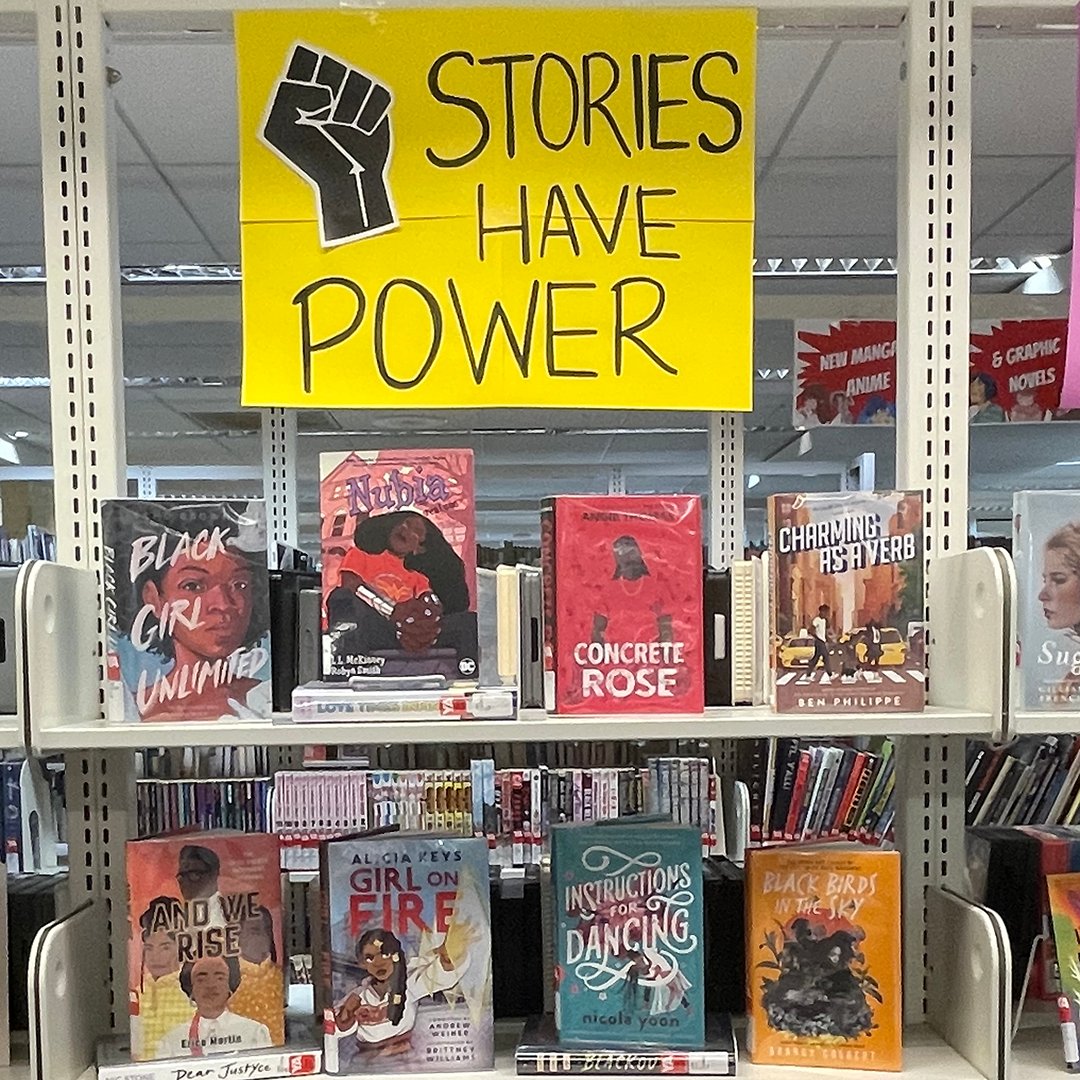 Check out the #StoriesHavePower display in celebration of #BlackHistoryMonth in the Teen Department.  You may just find your #NextGreatRead.