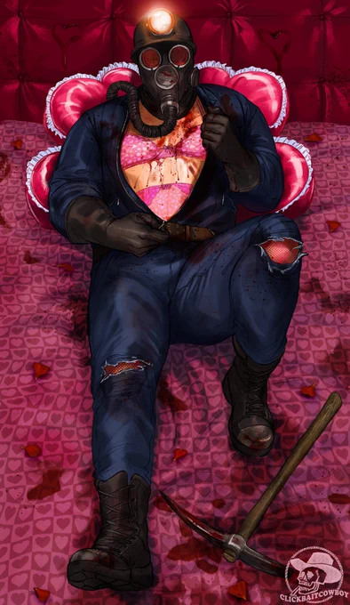 BE MY VALENTINE?Tom Hanniger/Harry Warden Valentine's pin up commission for  