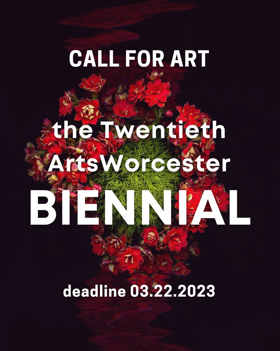 It's ~kind of~ a big deal. The year 2023 marks the 20th ArtsWorcester #Biennial, an exhibition that has included a range of the region’s best visual art since 1985. All media are welcome; this exhibition has no theme, just bring us your best work. ow.ly/RePY50MSima