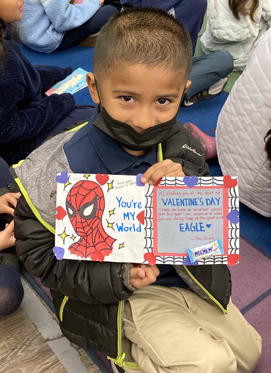 mtviewschools's tweet photo. Love was in the air at Monte Vista School this morning as Junior High students delivered special hand-made Valentine’s Day cards to students and teachers in the elementary classrooms.  #mvsdrocks https://t.co/CeYX2pb8Vb