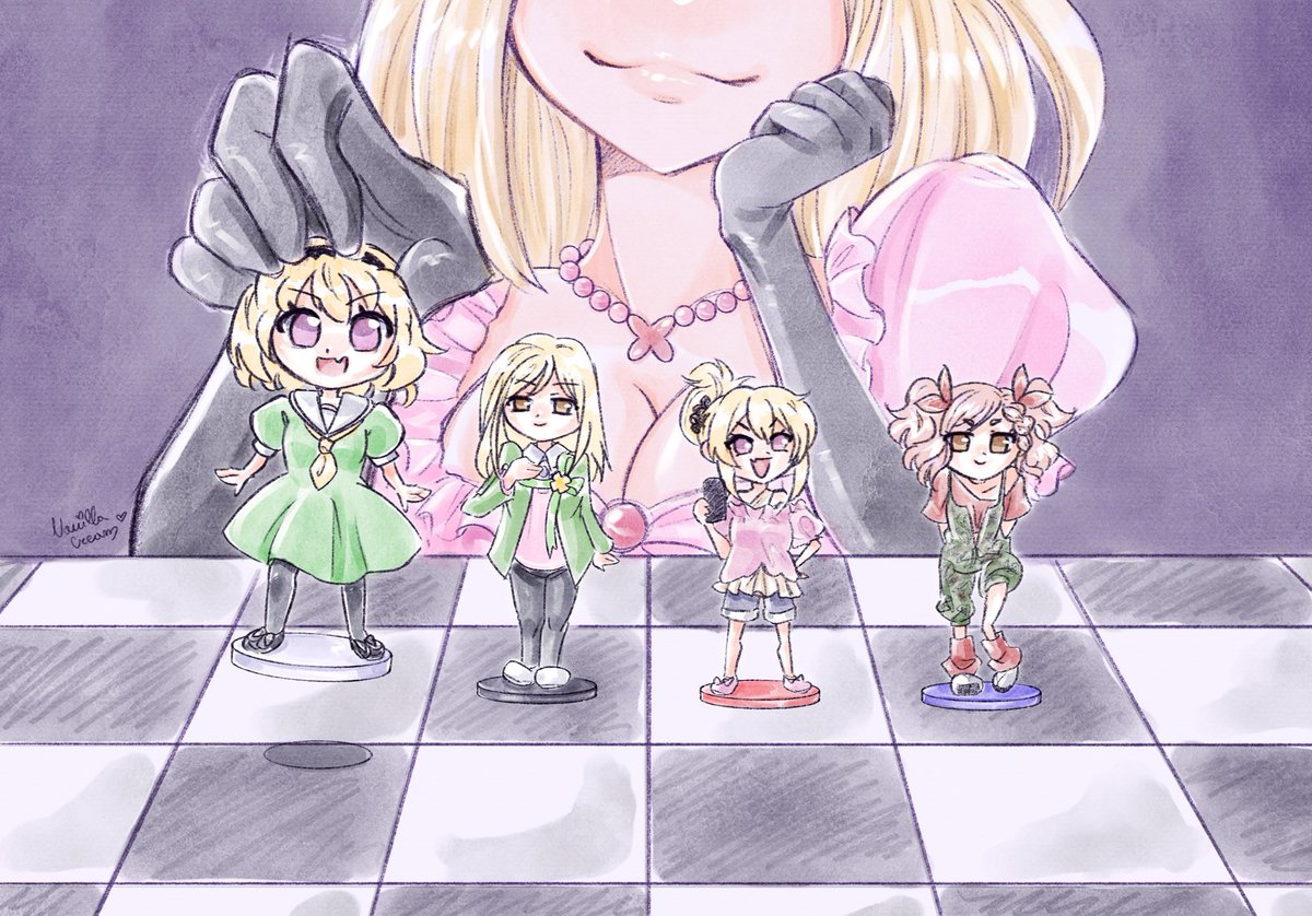 VanillaCreamArt's tweet photo. "...white, black, blue, and red pieces in various shapes and sizes, reminiscent of chess, appeared..." https://t.co/IuHXNZAsQa