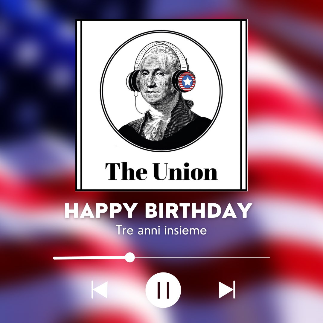 🇺🇸 Oggi è il terzo compleanno di The Union: un progetto autoprodotto e autofinanziato da noi, <a href="/gasp_ale/">Alessia Gasparini</a> e <a href="/e_gad92/">Eric Gad</a>.
Questo significa che a volte i nostri ritmi possono essere un po’ più lenti di quello che vorremmo (soprattutto per quanto riguarda il podcast).
