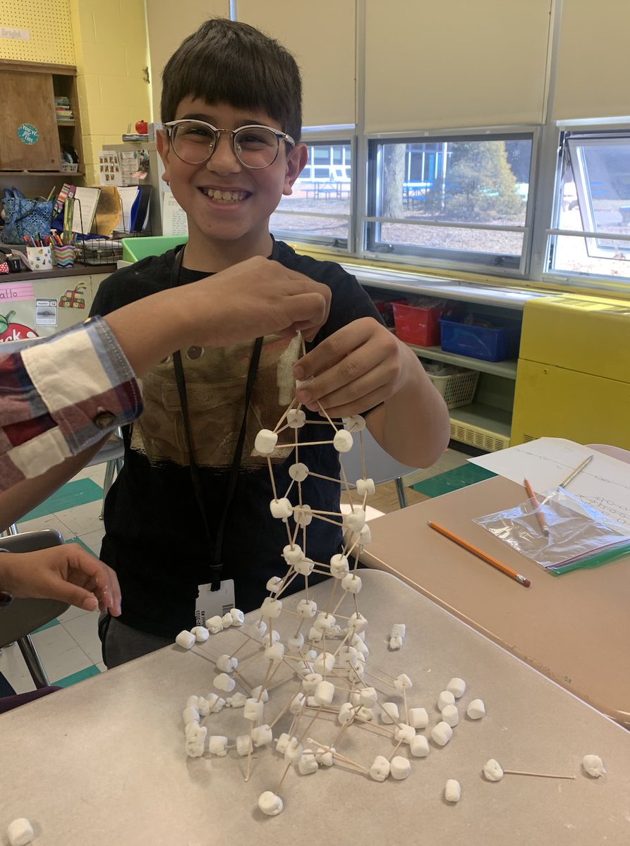 3rd graders celebrate the 100th Day of School! Mrs. Gallo’s science: constructed tall towers using 100 marshmallows &amp; 100 toothpicks; Mrs. Andersen’s math: played “Hot 100” &amp; created 100 math facts; Mrs. Mulroe’s ELA: wrote narratives that were set in 1923 or 2123.What a fun day!