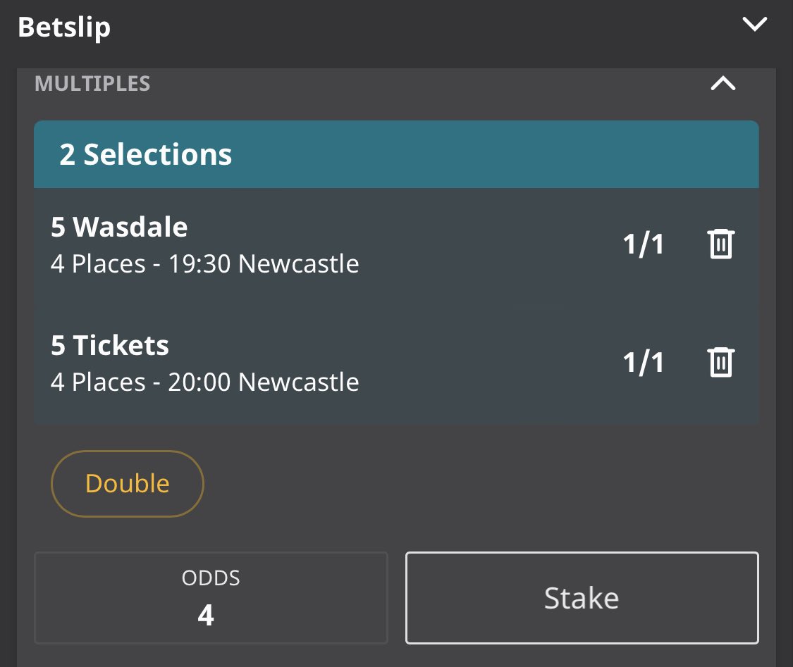 OnlyPunts's tweet image. Shorty 3/1 double