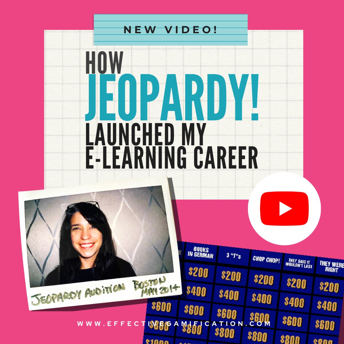 How Jeopardy! launched by #elearning #freelance designer career: 
youtu.be/laE3omSohnQ
#gamification #instructionaldesign