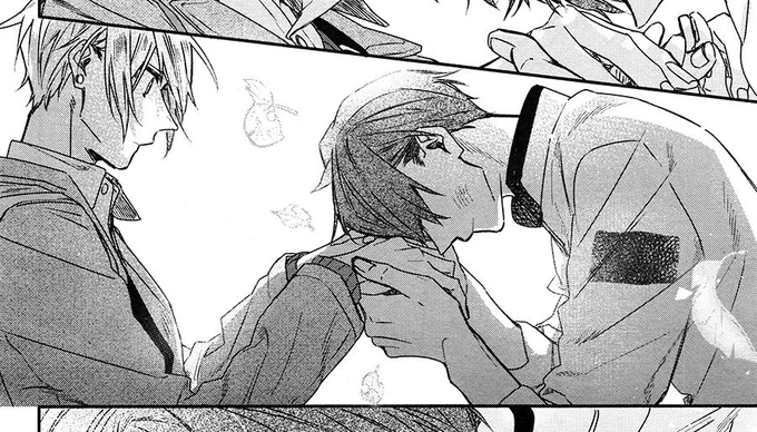 happy valentine's day 💛💙 I based it off of this scene (one of my favourite moments 🥺) can't wait for the hirano to kagiura short movie! 