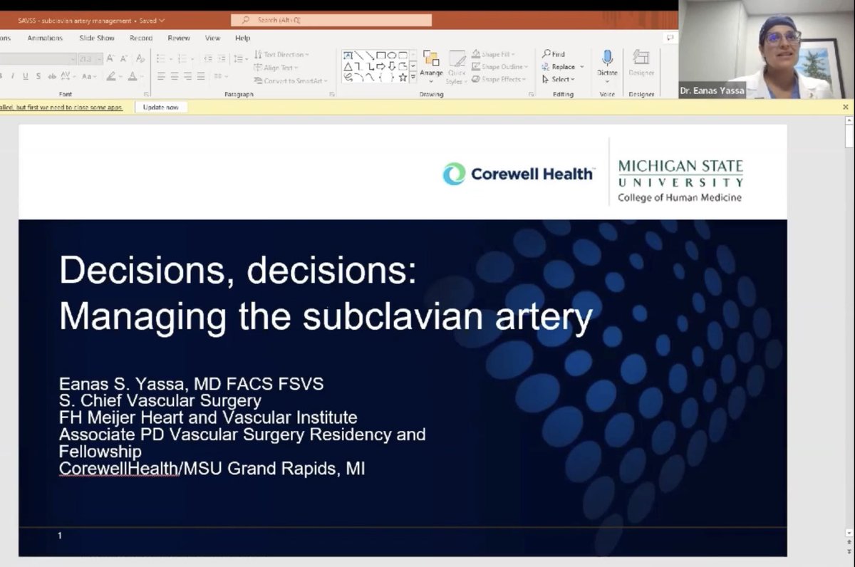 Another big thank you to our 2nd guest speaker Dr. Eanas Yassa on giving us some great pointers for subclavian exposure. 

You can watch the full talk here: vimeo.com/796709261

Host: <a href="/neelgalt/">Neelima Katragunta</a>