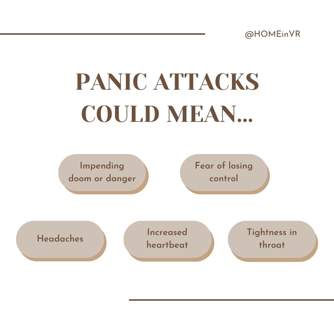 homeinvr's tweet photo. What is Panic Disorder? 

A panic disorder is when panic attacks interfere with daily life. 

To learn more about HOME, click the link in our bio!

#MentalHealth #MentalHealthAwareness #VR #VirtualReality #VRExperience #OculusQuest2 #Metaverse #PanicDisorder #HOME #HOMEinVR https://t.co/XiBHq19fBp