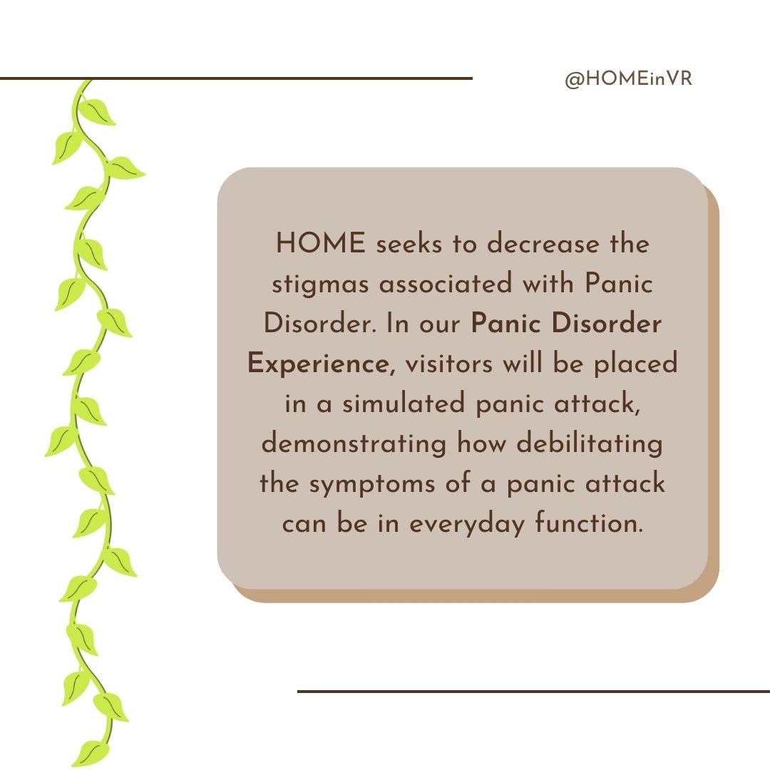homeinvr's tweet photo. What is Panic Disorder? 

A panic disorder is when panic attacks interfere with daily life. 

To learn more about HOME, click the link in our bio!

#MentalHealth #MentalHealthAwareness #VR #VirtualReality #VRExperience #OculusQuest2 #Metaverse #PanicDisorder #HOME #HOMEinVR https://t.co/XiBHq19fBp