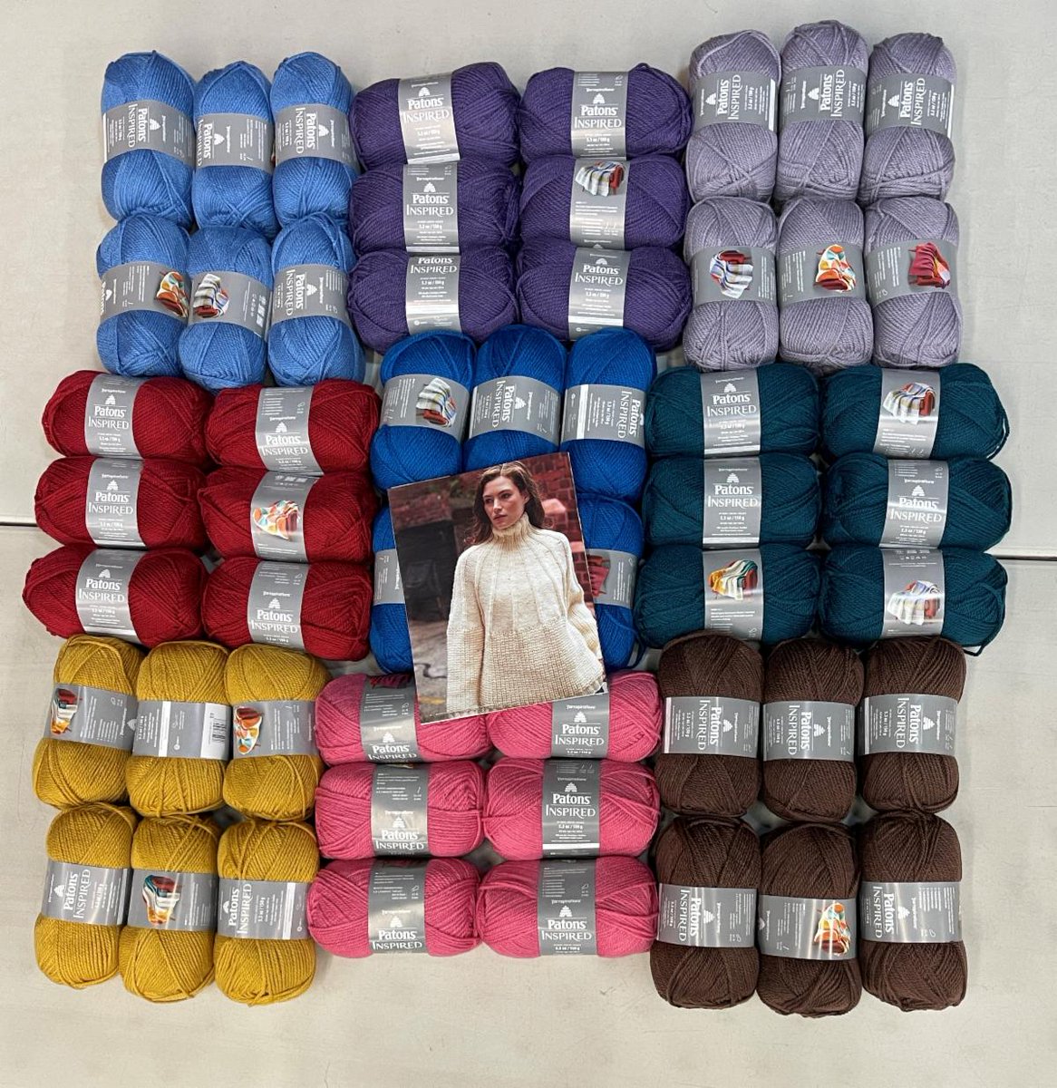 EmysYarns's tweet photo. NEW YARN ALERT  Patons #Inspired is new wool blend yarn. The No. 5 Bulky gauge allows you to stitch up projects quickly
SALE
25% OFF
Today Only
Feb. 14 2023
Call or visit to place an order 
.
.
#EmysYarns #LYS #SoCal #Knitting #Crocheting #Yarn #YarnSale #Handmade https://t.co/naOBvs65wm