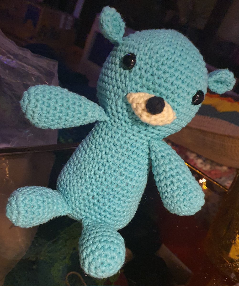 Blau-Bär sagt Hallo 👋🐻💙🥰 #crochet #Amigurumi #DaGarni #Handarbeitsclub #Bears #bearlove #bearadise