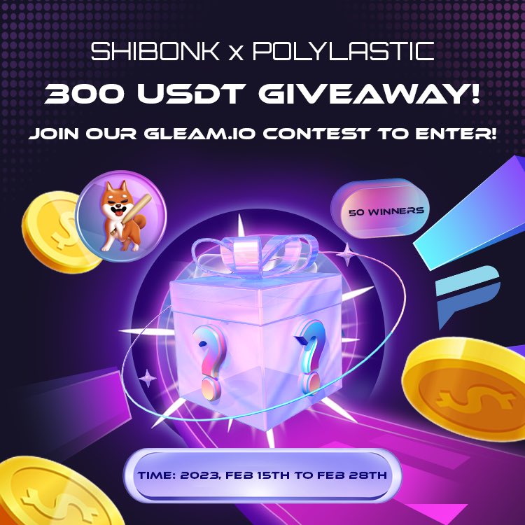 polylastic's tweet photo. #SHIBONK X #POLX Giveaway
🏆Prize Pool - $300 USDT

To Enter
✅ Follow @SHIBONKSOL &amp; @polylastic 
✅ RT &amp; Tag 3 Friends
✅ Complete Gleam https://t.co/4ZNyTBG9Oq

@hey_wallet send 0.002 $SBONK to the first 2000 retweets and comments $SBONK

#Airdrop #Giveaway #HeyWallet #BNB https://t.co/8sJh3n78LO