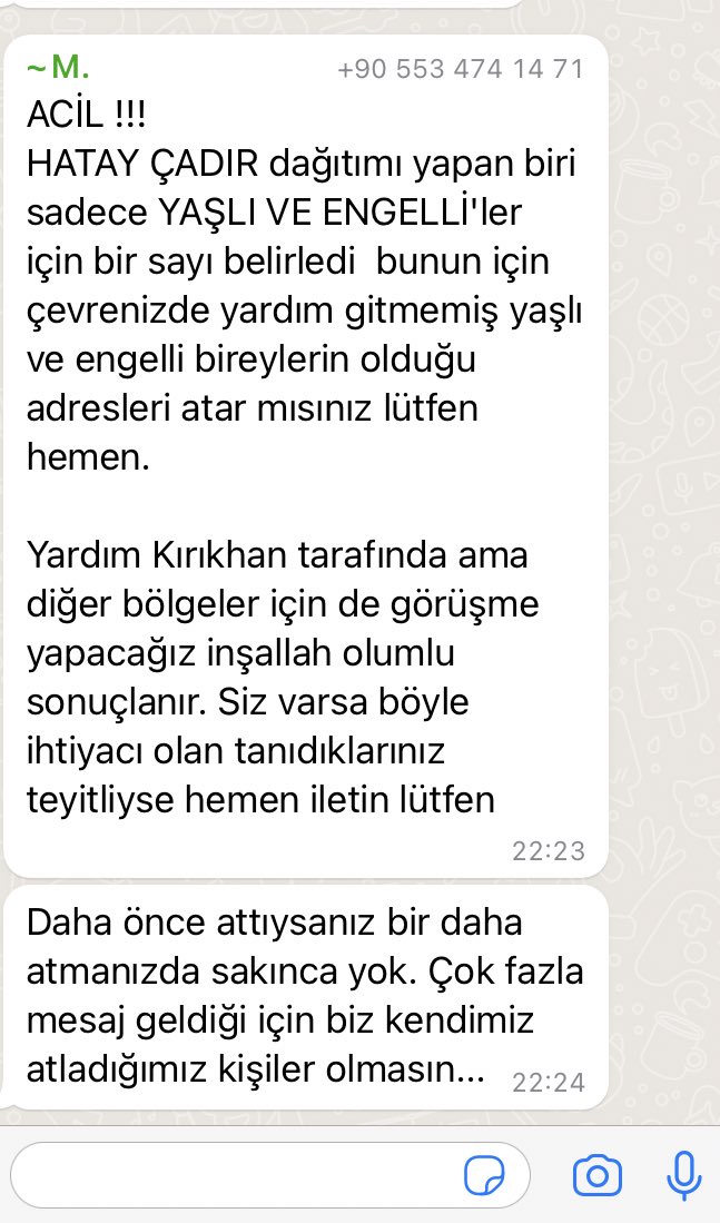 fiistikezmesi's tweet photo. Hatay çadır ihtiyacı olanlar acil yazabilir mi yaşlı ve engelliler olarak öncelik tanınmış https://t.co/3oeulRXzGU