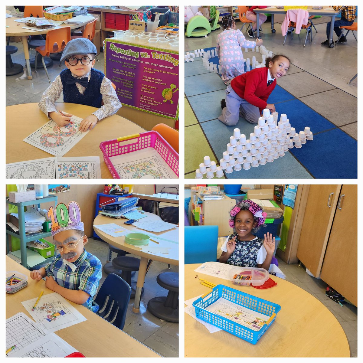 DocAdam54's tweet image. St Anthony/ St.Paul, Valley Cottage Campus celebrates the 100th day.