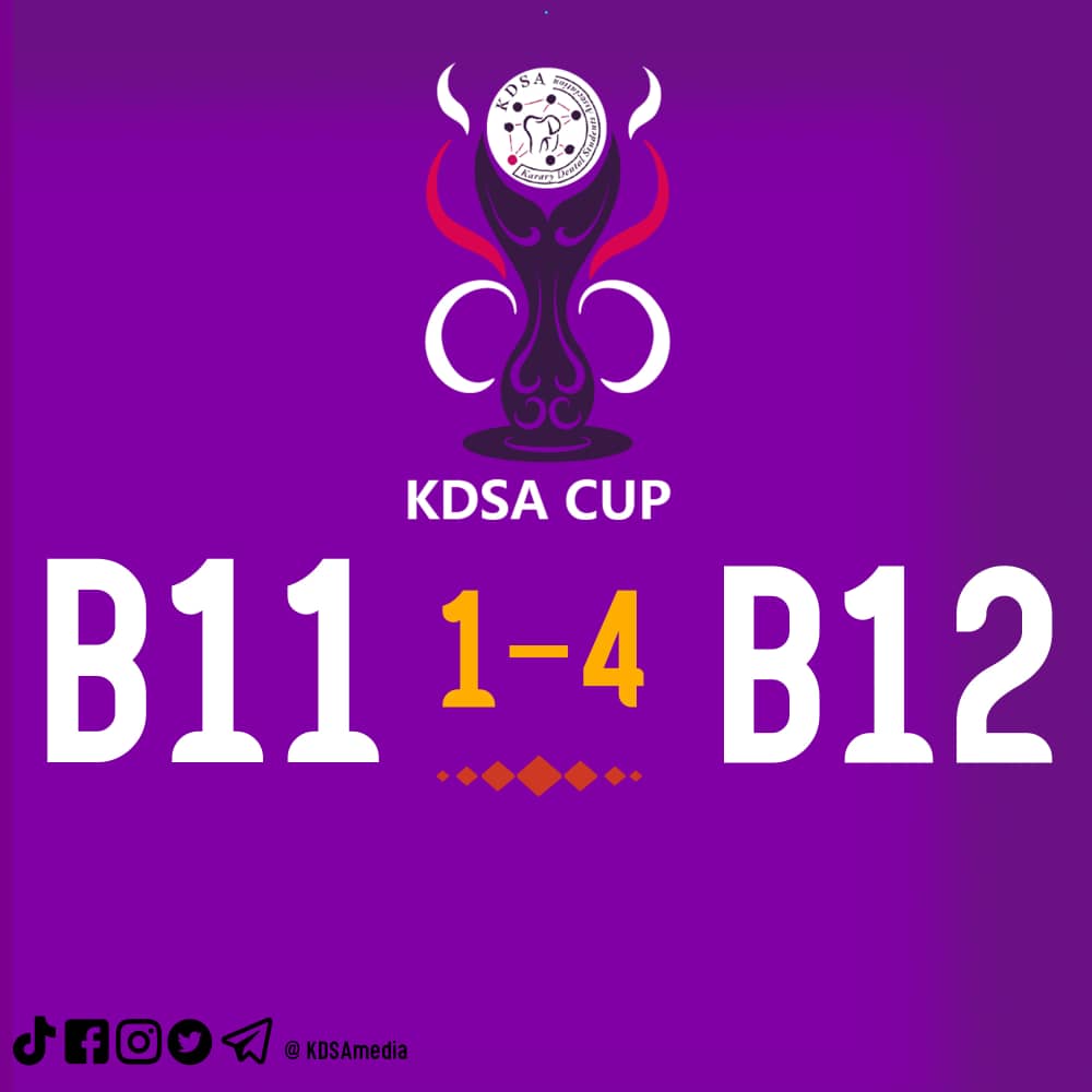 KDSAmedia's tweet photo. نهاية المباراة 📢✨

[B12] "4" X "1" [B11]

*●Score board●*
30" [وائل النعيم] < فردي B12
41" [علي عيسى] < فردي B12
60" [علي عيسى] < فردي B12
76" [أحمد ناصر]  < محمد الطيار B11
82" [وائل النعيم] < عبدالرحيم b12

#KDSA
#ChampionsLeague
#14february 
#Sudan https://t.co/8Cy2oxStOS